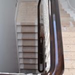 french polished geometrical handrail